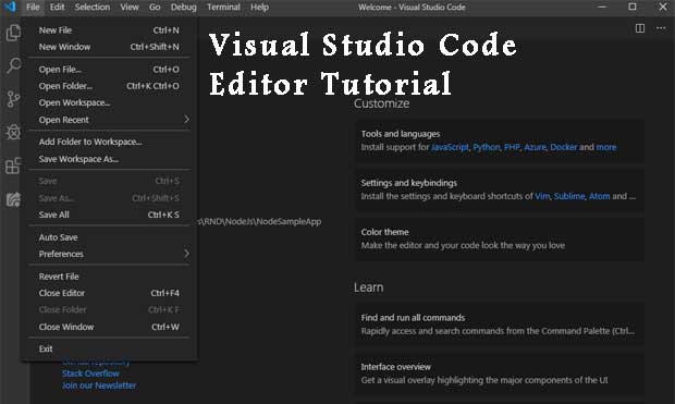 how to use visual studio code