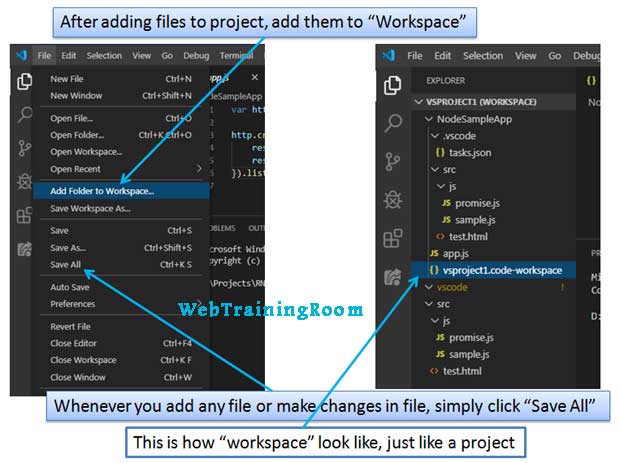 visual studio code workspace file
